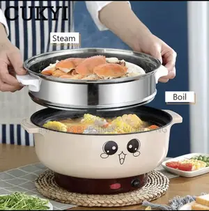 Multifunctional Electric Cooker With Steamer 24cm And 20cm
