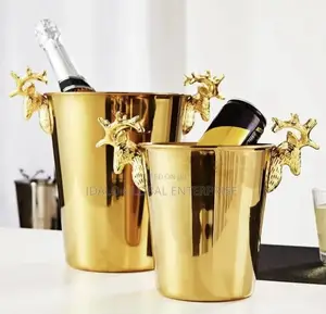 Gold Wine and Ice Bucket