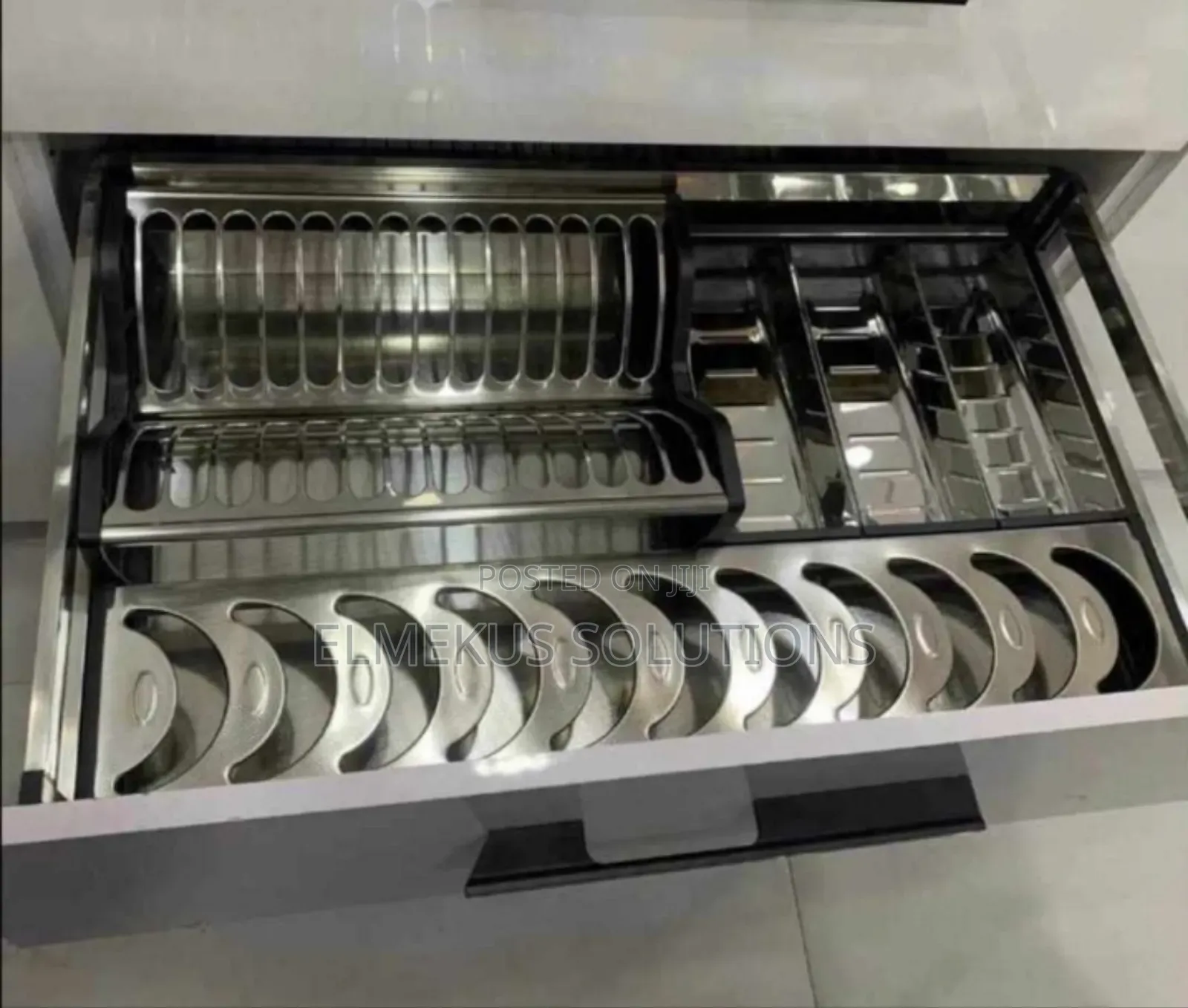 Drawer Plate Rack / Organiser (Stainless)