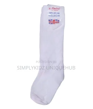 Jimtex 100% Nylon White Socks