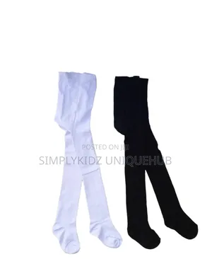 Girl's Pop Socks - White and Black
