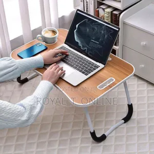 Foldable Laptop Table With Cup Holder in Ibadan. Work Table in Ibadan
