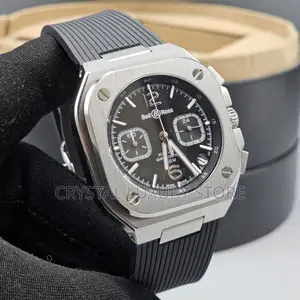 Bell Ross Quality Luxury Rubber Strap Wristwatch