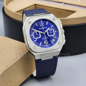 Bell Ross Quality Luxury Men Rubber Strap Wristwatch