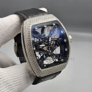 Franck Muller Quality Luxury Leather/Rubber Strap Wristwatch