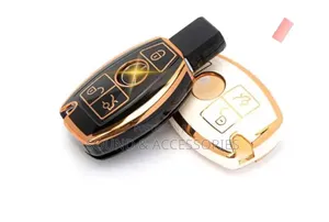 Mercedes Benz GLK 3 Buttons Black Gold Tpu Key Cover