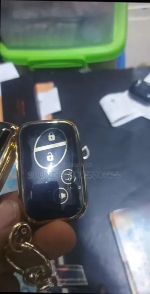 Lexus Es350 4 Buttons Smart Key Black Gold Tpu Cover