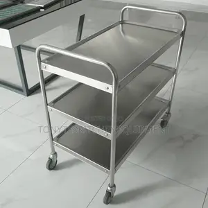 3 Step Stainless Steel Service Trolley