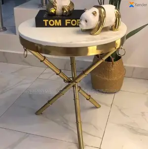 Luxury Single Side Stool With a Marble Top