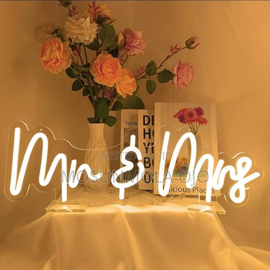 Mr Mrs Dimmable Neon Sign
