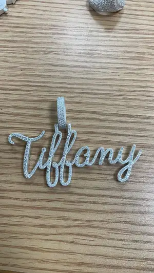 100% VVS Moissanite Diamond Name and Picture Customization