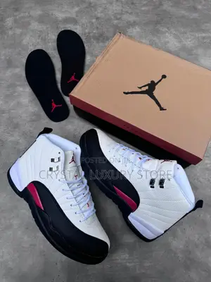 Top Quality Luxury Air Jordan 12 Retro "Red Tax"Sneakers