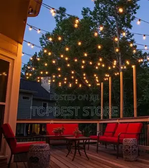 String Lamp Holder 10meter 20bulb Complete With Bulb