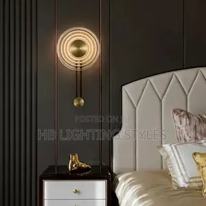 Post Modern Creative Light Luxury All Copper Wall Lamp