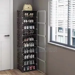 Multi-Cube Plastic Shoe Rack