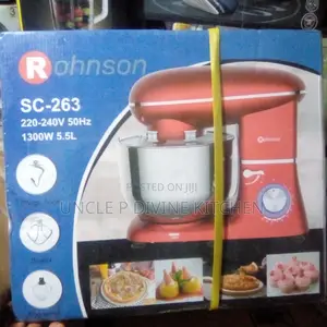 Rohnson Durable Quality 5.5L Stand Mixer With 1300W, Very