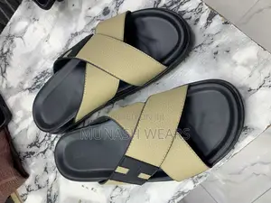 Original Leather Hermes Signature Slipers