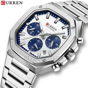 Original CURREN Chronograph Silver Chain Watch Is Available
