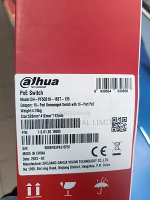 Dahua 16port Unmanaged POE Switch