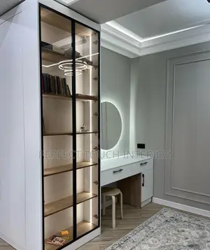 Wardrobe With Morden Accessories and Light Fixtures