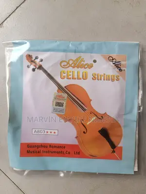 A803 Cello Strings Full Set (A-D-G-C)Steel Core Nickel Alice