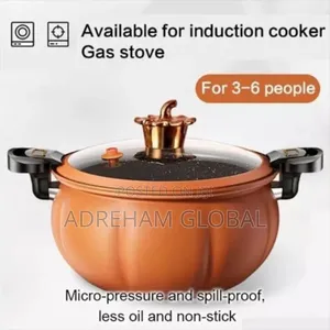 8L Pumpkin Micro-Pressure Spill Proof Nonstick Pot Steamer