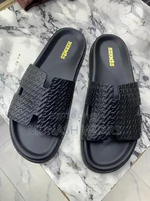 Hermes Leather Slipers