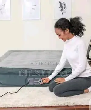 Inflatable Queen Size Air Mattress + In-built Electric Pump