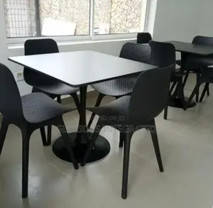 A Set of Table and Chairs for Restaurant