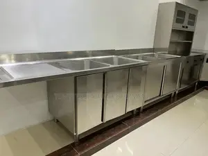 Commercial Stainless Steel Double Bowl Sink
