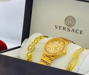 Original Louis Vuiton Fully Box Packaged Gold Chain Wach