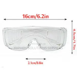 Safety Glasses With Clear Lens And Vented Temples