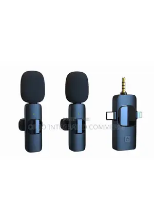 Dual Lapel Microphone for iPhone , Type C and Android(3in1)