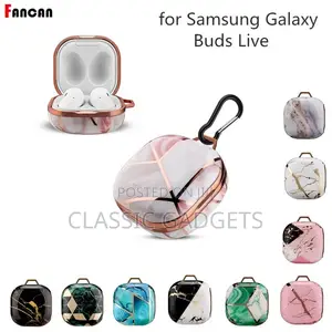 Electroplated Marble Pattern Case for Galaxy Buds 2 Pro