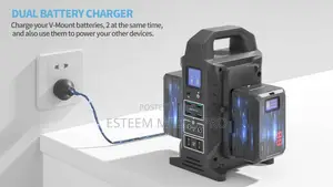 CAME-TV Dual v-Mount Battery Charger, Power Station and Powe