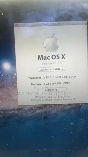 Laptop Apple MacBook Air 2GB Intel Core 2 Quad SSD 128GB