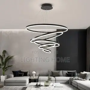 Led 5 Ring Chandelier