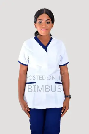 White and Blue Staff Uniform