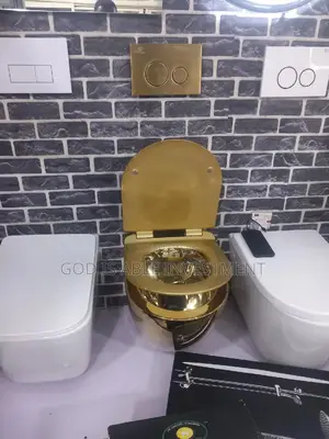 Gold Wall Hung Water Closet