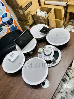 6 Ceiling Speaker With Inwall Amplifier 2 Volume Control
