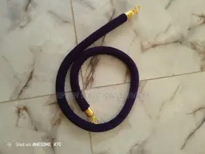 Safety Velvet Rope With Gold Hook For Movie Theater Opening