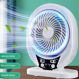 4 in 1 Rechargeable Fan With LED Light
Hi With Solar Panel
