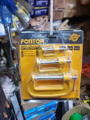 3 Sets of G-Clamp 25mm-50mm-75mm