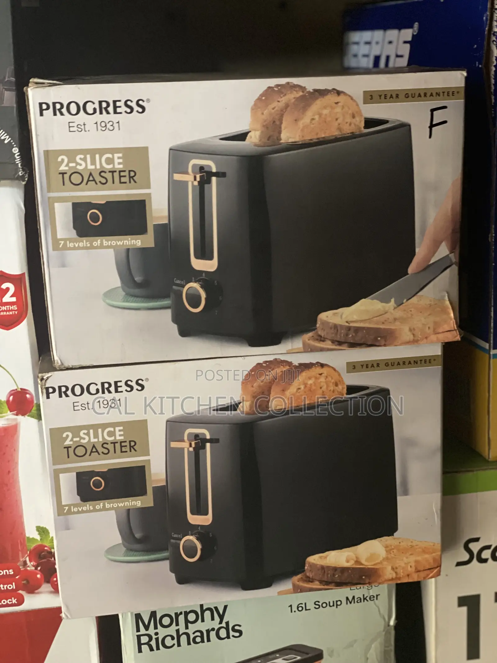 Progress 2 Slice Pop Up Toaster
