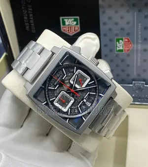 Original Monaco Chronograph Silver Chain Watch Is Available