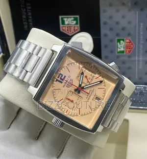 Original Monaco Automatic Chronograph Silver Chain Watch
