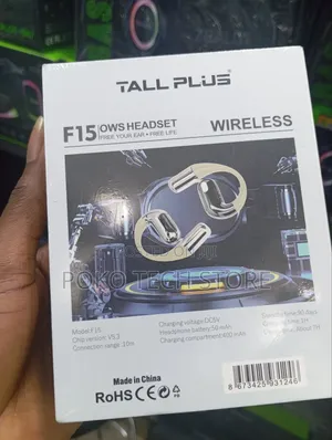 Tall Plus Ows Earphones F15, Earhook Style