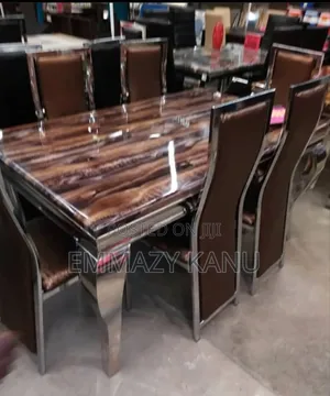 By6 Marble Top Dinning Table