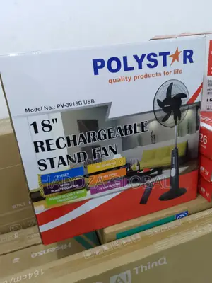 Polystar PV-3018B-USB Rechargeable Standing Fan