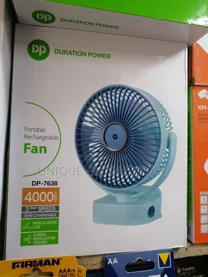 Dp Rechargeable Fan With Clip and Led Light Function